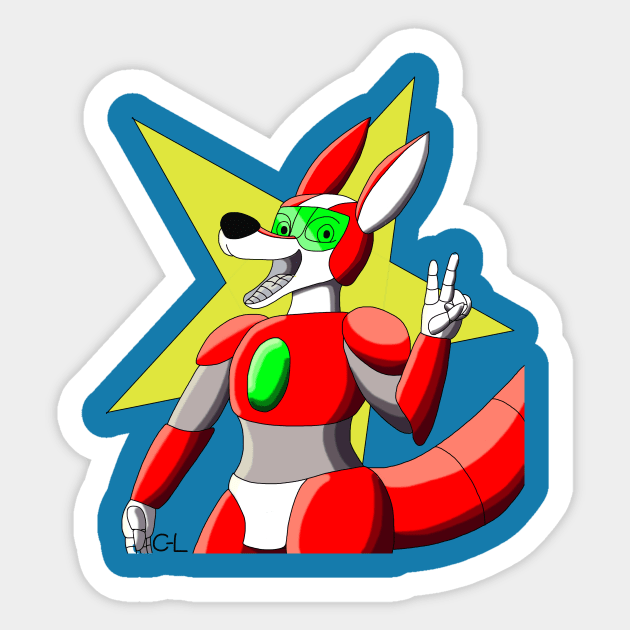 Kiroo the Roobot Sticker by Cyborg-Lucario